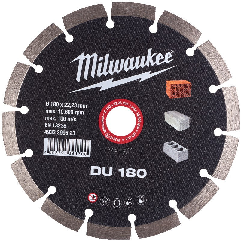Milwaukee Diamantdoorslijpschijven DU DU 180 mm - 1 st - 4932399523