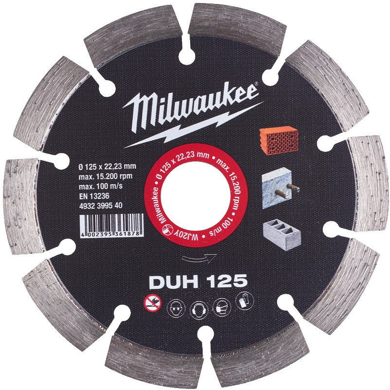 Milwaukee Diamantdoorslijpschijven DUH DUH 125 mm - 1 st - 4932399540
