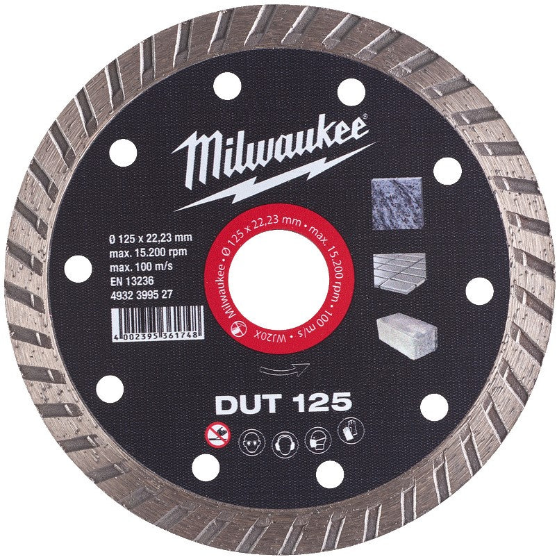 Milwaukee Diamantdoorslijpschijven DUT DUT 125 mm - 1 st - 4932399527