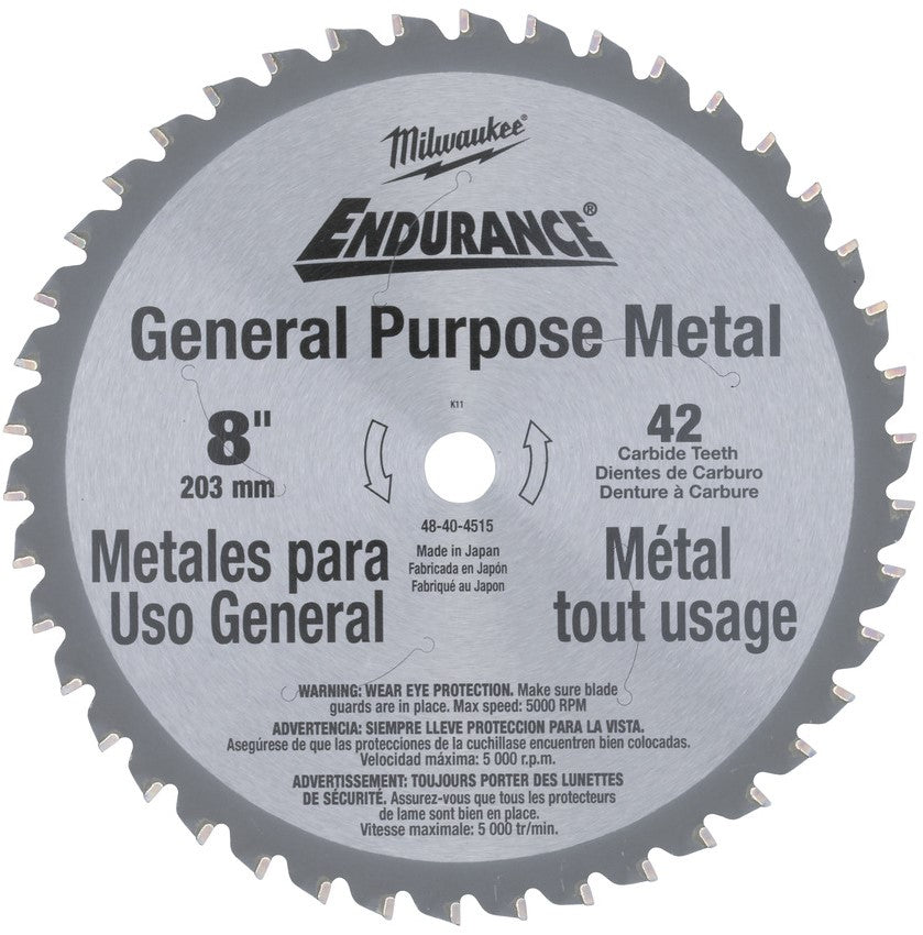 Milwaukee Cirkelzaagbladen voor metaal F 203 x 15,87 x 42-1 st - 48404515