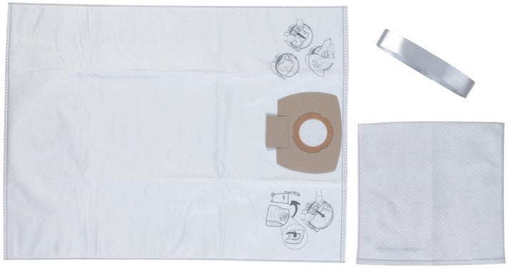 Milwaukee Filterzakken Fleece, 25 l - 5 stuks - 4932352306