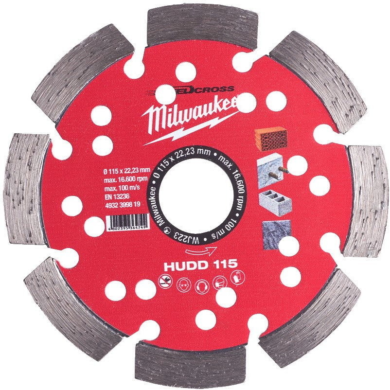 Milwaukee Speedcross HUDD Hudd 115 mm - 1 st - 4932399819