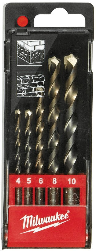 Milwaukee Super Betonbohrer - Rundschaft / DIN 8039 / Sets MARSSD Set - 5 Stück - 4932352336