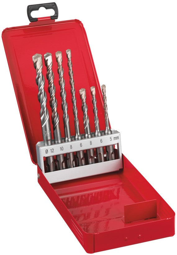 Milwaukee Set SDS-plus hammer drills - 2-sided cutting / cassettes SDS-Plus M2 Set - 7 pieces - 4932352339