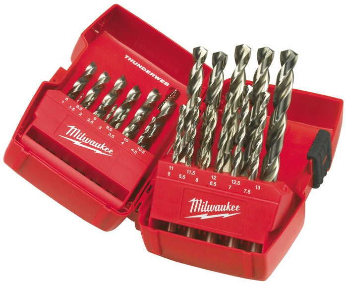 Milwaukee THUNDERWEB metaalboren - DIN 338 - cassettes TW Set (DIN 338) - 25 stuks - 4932352376