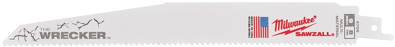 Milwaukee Extra heavy duty reciprozaagbladen voor metaal WRECKER 230 x 7/11 Tpi - 5 stuks - 48005706