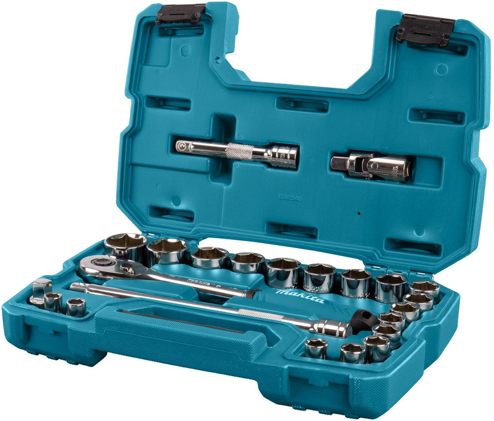 Makita B-65589 Socket set 1/2"" UK 23 pcs