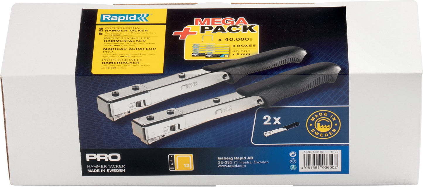 Rapid R19 Hamertacker (Duo) MegaPack incl. 40000 nieten - 5001454