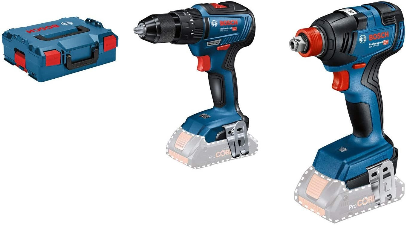 Bosch Blue - GSB 18V-55 + GDX 18V-200 - 06019J2203