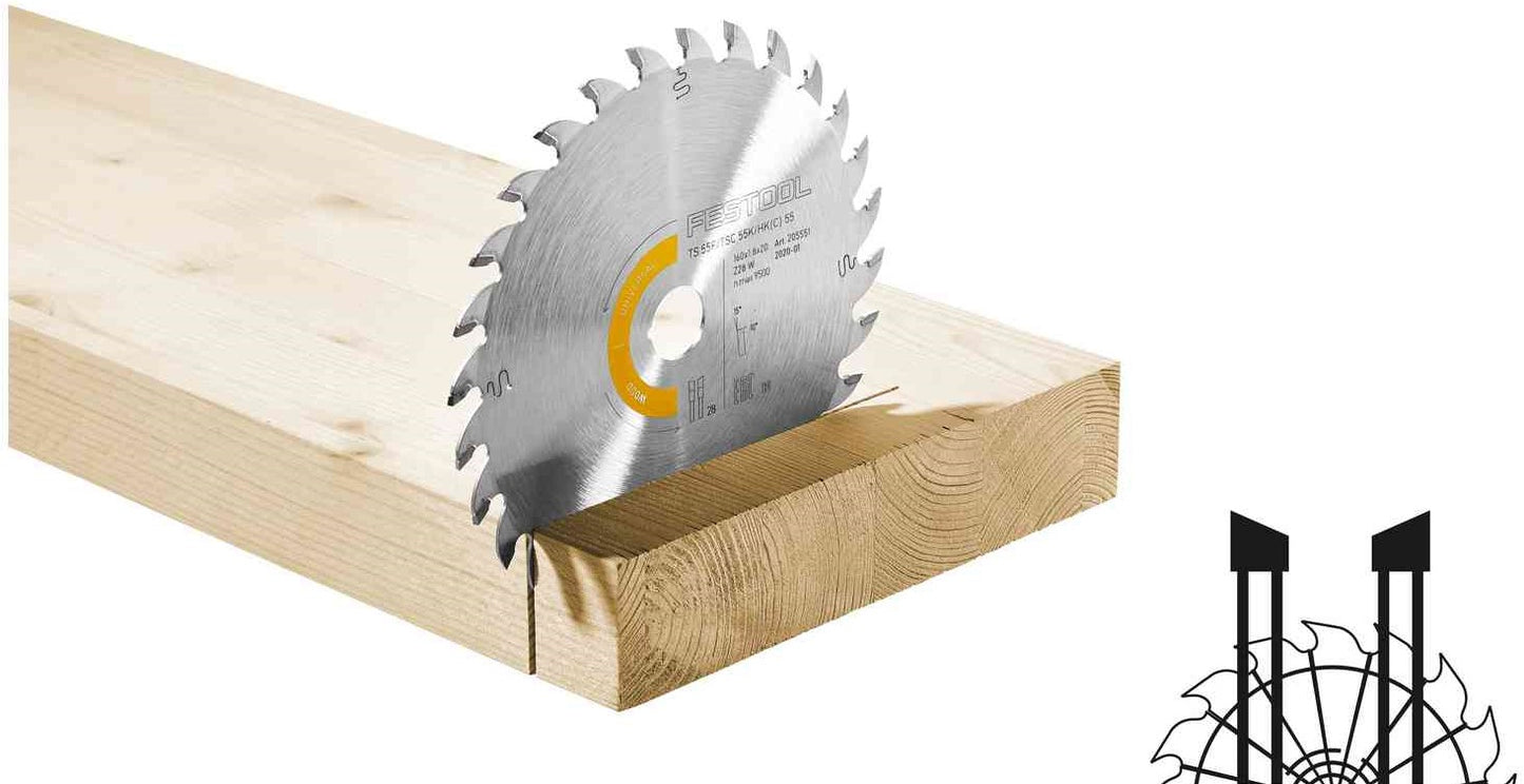 Festool Circular saw blade Aluminium/Plastics HW 160x1.8x20 F/FA52 - 205555