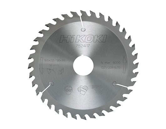 HM circular saw blade 165 X 20 Z36 thin for cordless machines - 752415