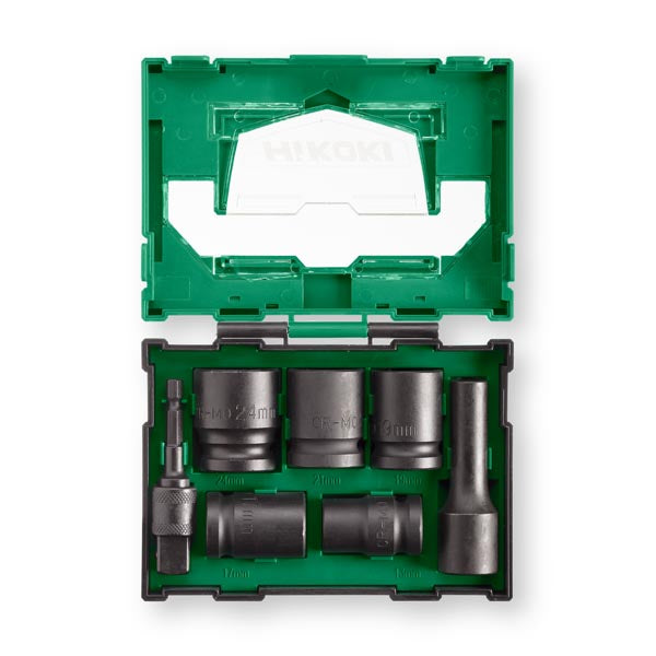 7-piece impact socket set (BOX II) - 40030025