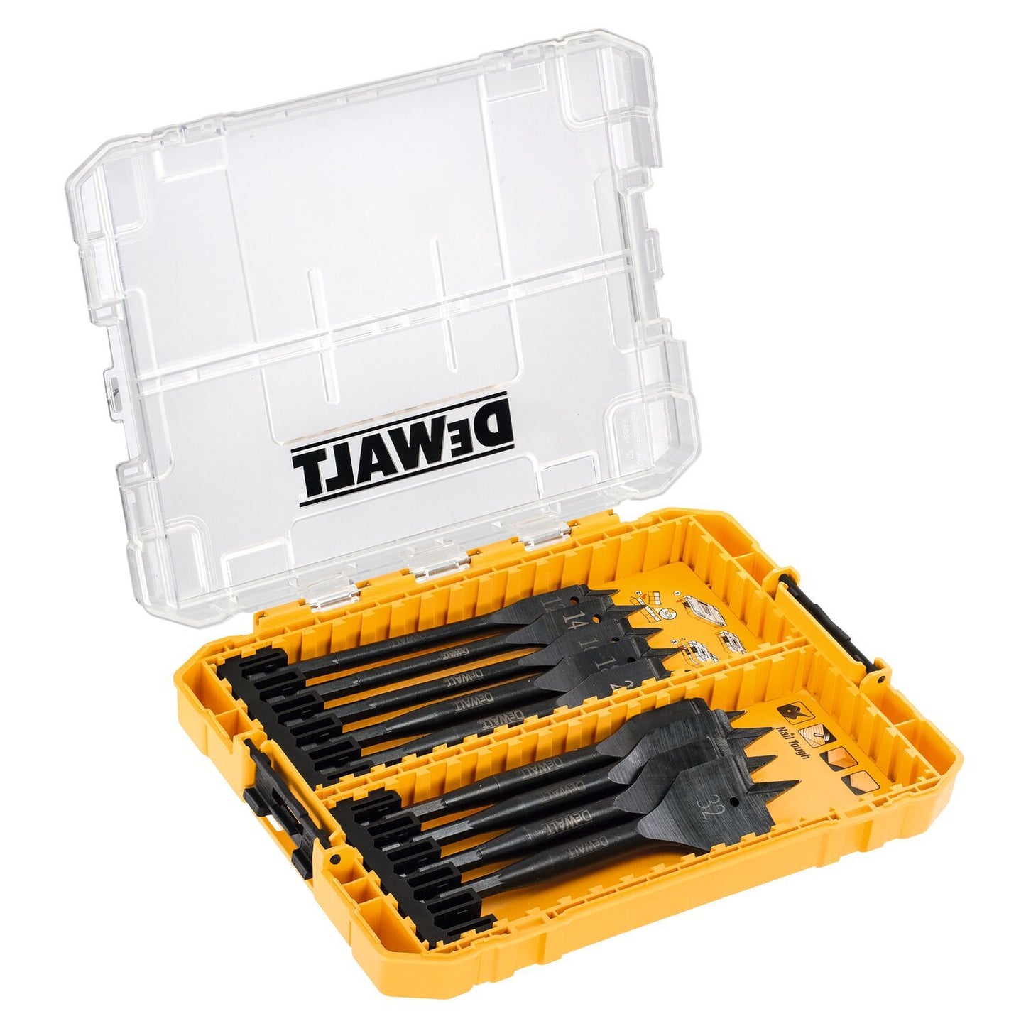 DT70751 9-delige Speedboren in Tough Case