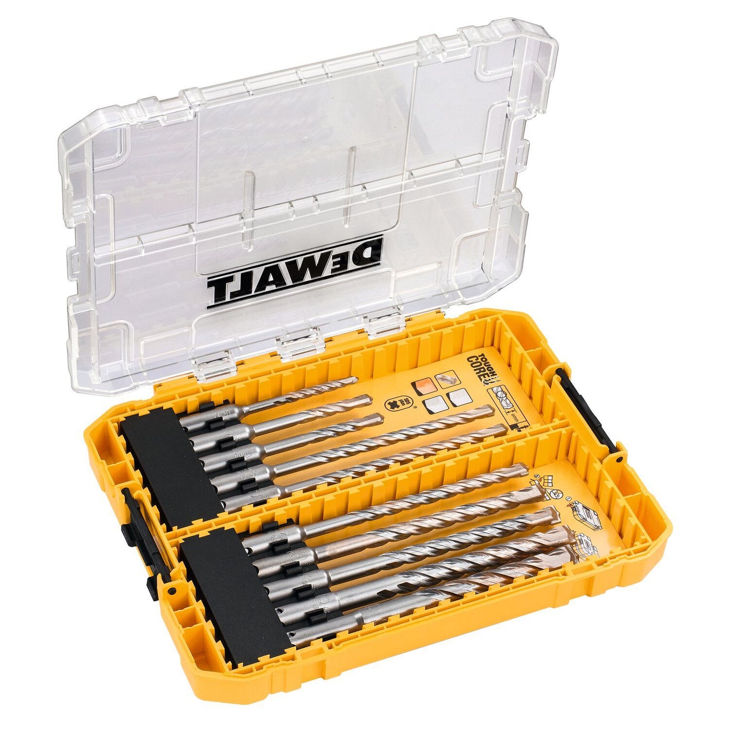 DT70753 10-delige Borenset SDS Plus EXTREME2 in Tough Case