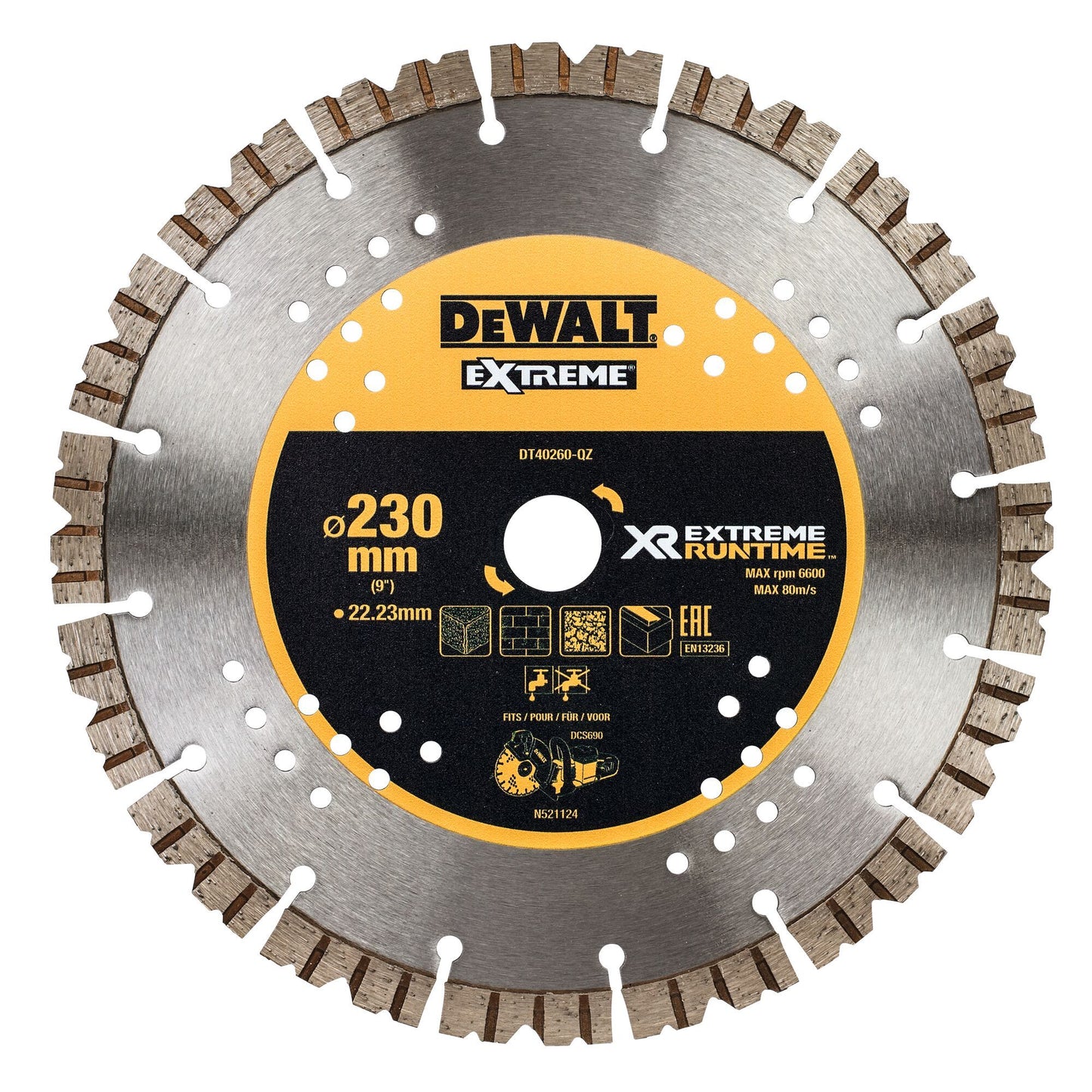 DT40260 Diamond saw blade 230x22mm