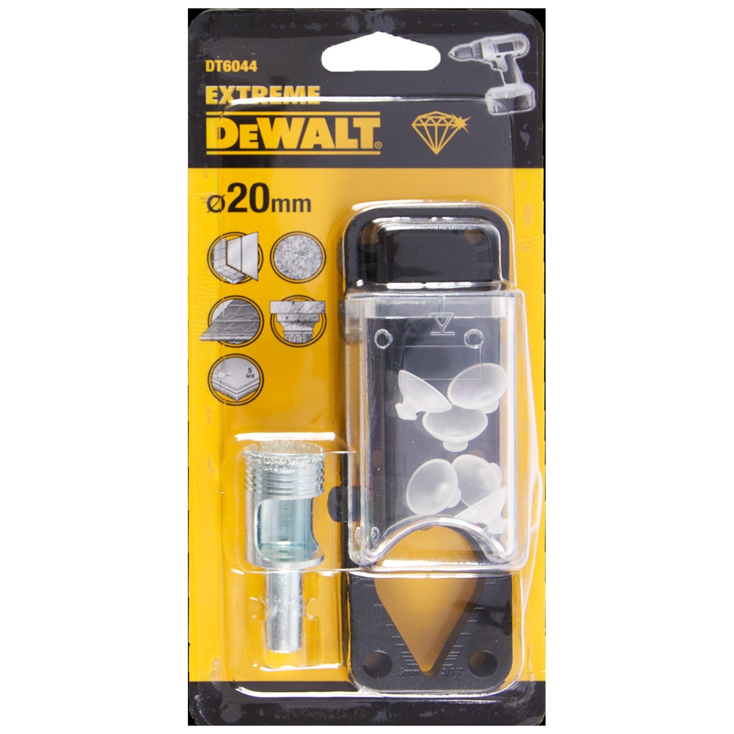 DT6044 Tegelboor 20mm + Waterreservoir