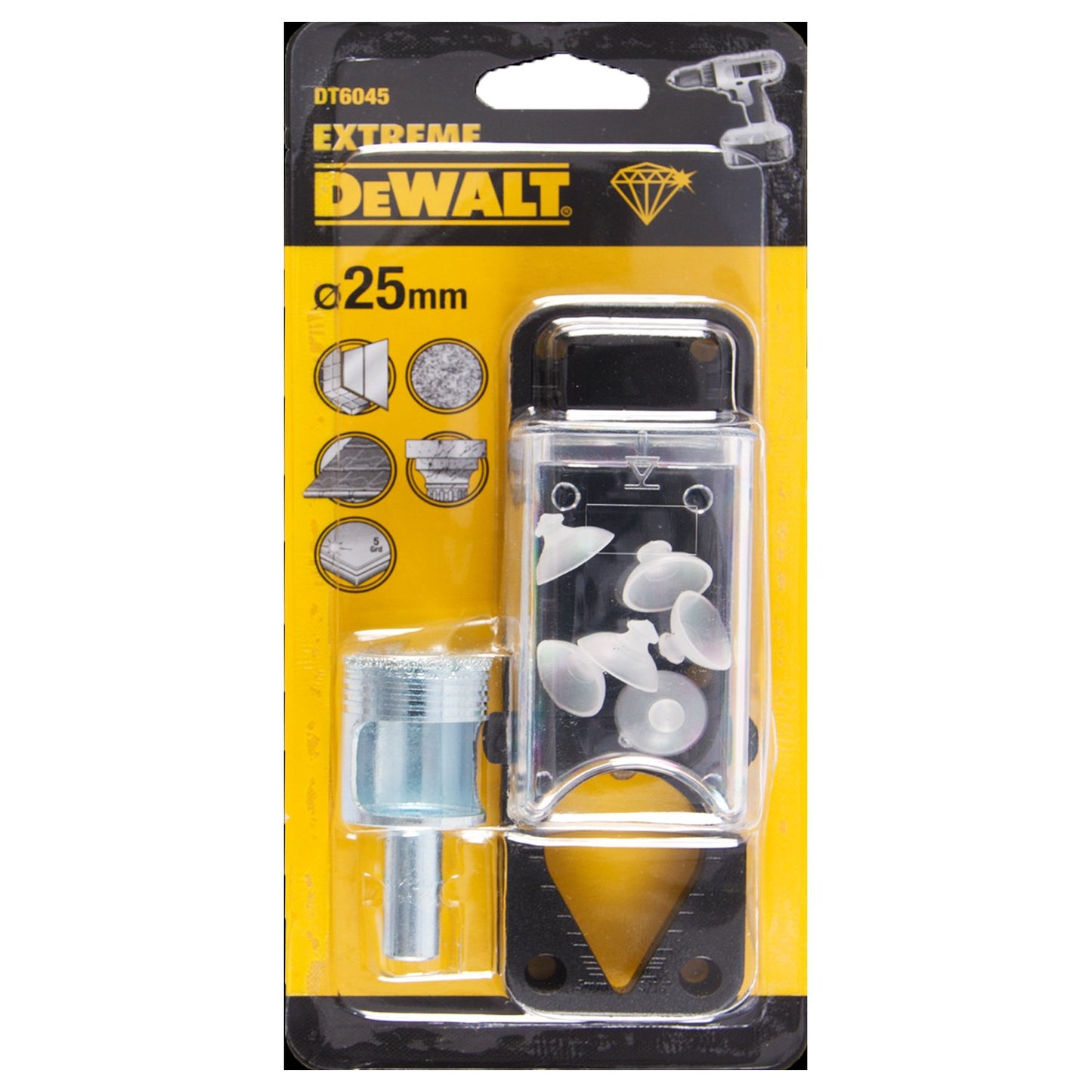 DT6045 Tegelboor 25mm + Waterreservoir