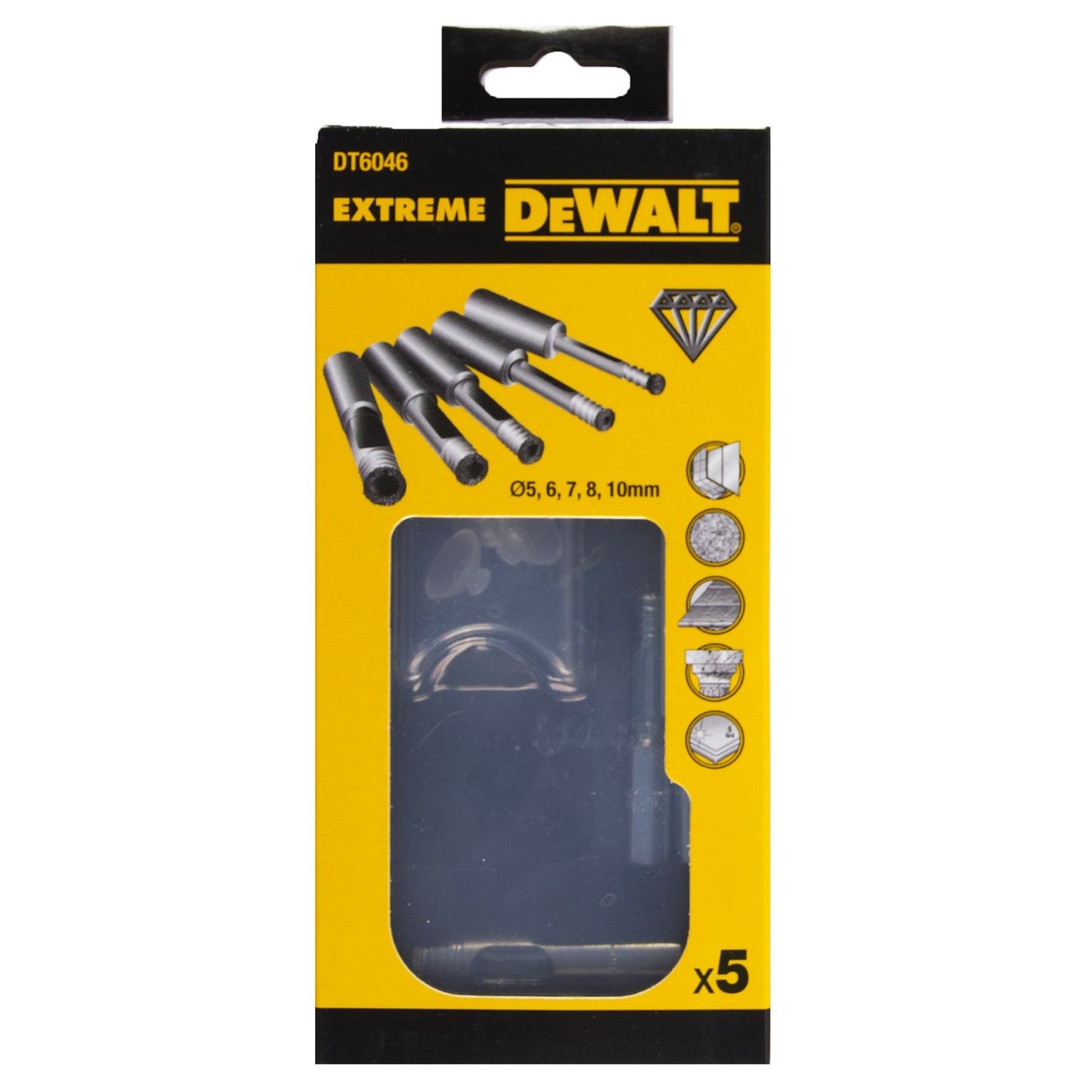 DT6046 5-delige Tegelborenset + Waterreservoir