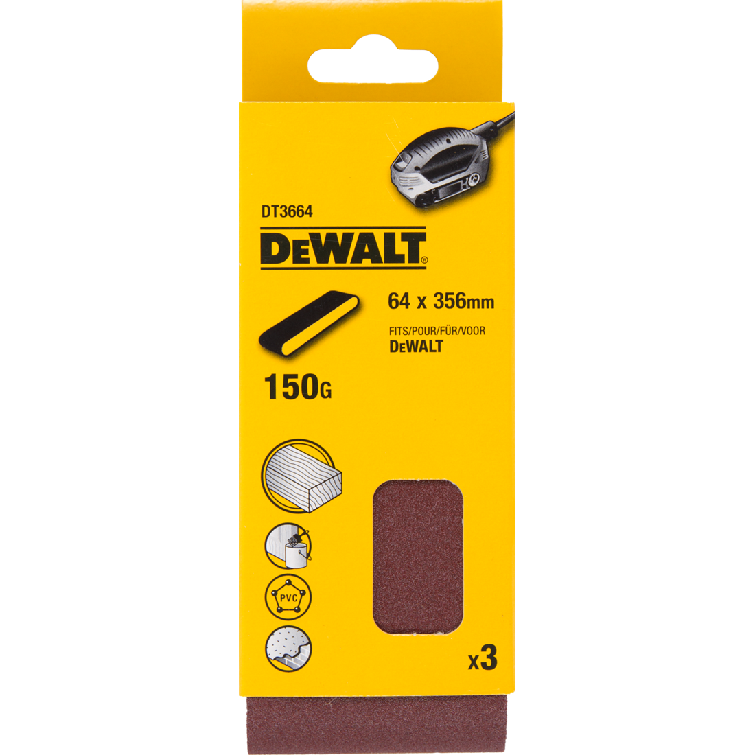 DT3664 P150 Schuurband 64x356mm VE=3