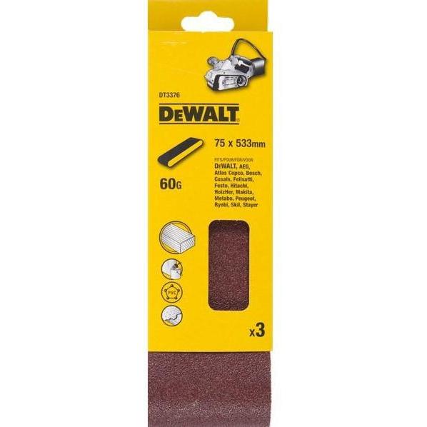 DT3376 P60 Schuurband 75x533mm VE=3