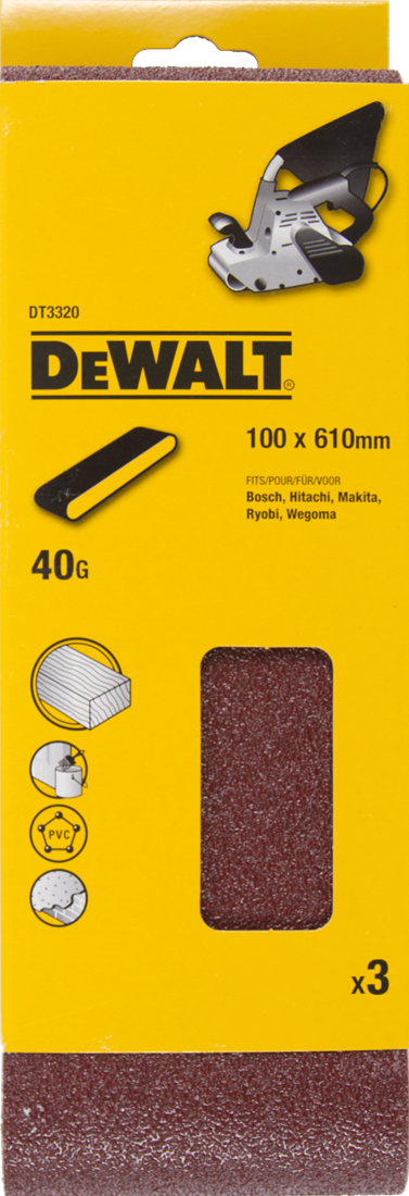 DT3320 P40 Schleifband 100x610mm VE=3