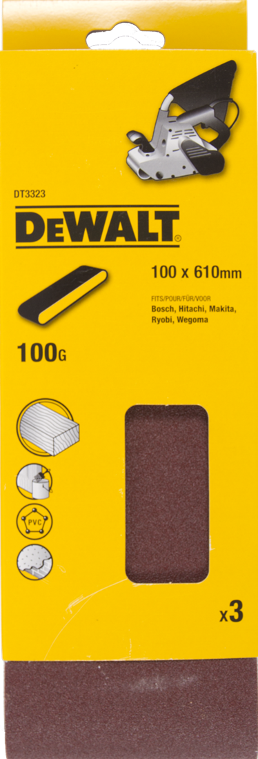 DT3323 P100 Schleifband 100x610mm VE=3