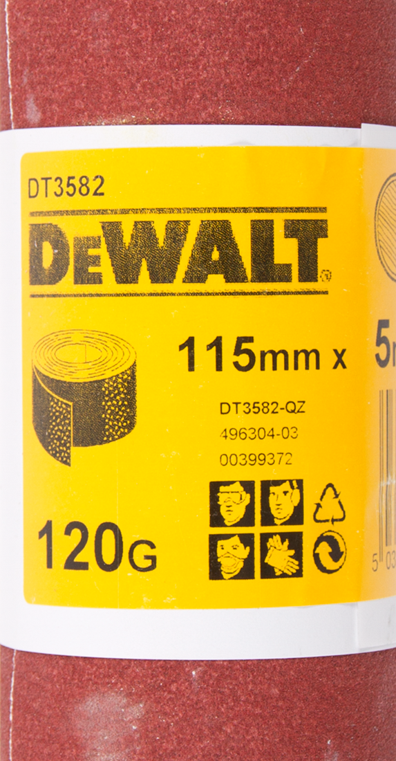 DT3582 P120 Schuurpapier, rol 5m x 115.