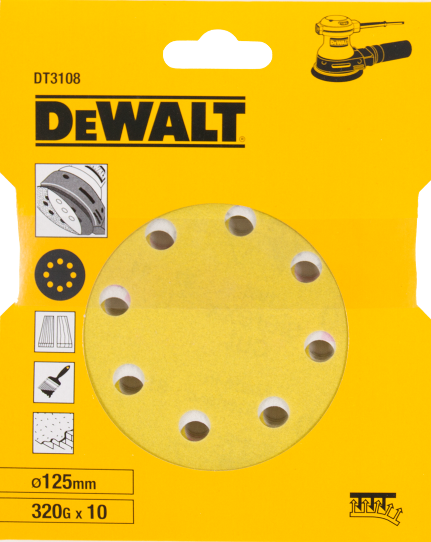 DT3108 P320 Schleifteller 125mm VE=10