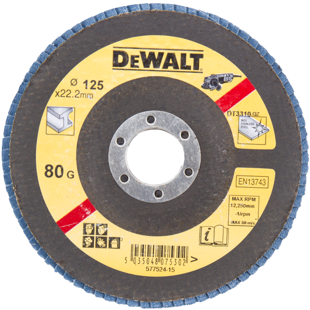 DT3310 Lamellen schuurschijf 125 millimeter DEW-DT3310-QZ