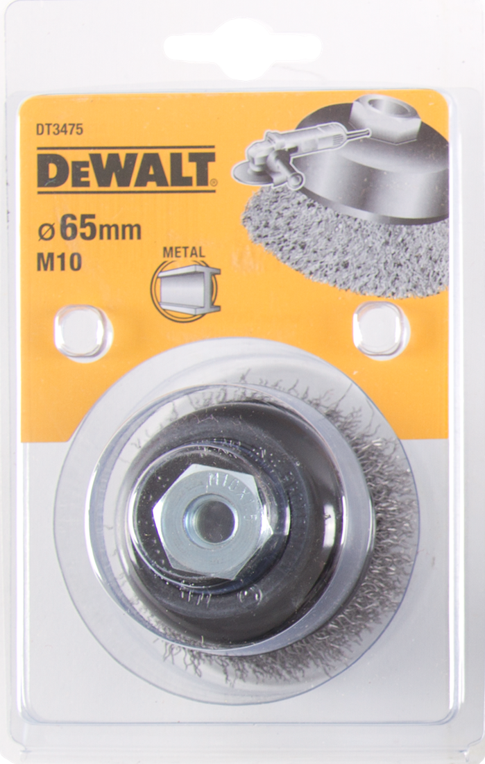 DT3475 Cup brush angle grinder 65 millimeters DEW-DT3475-QZ
