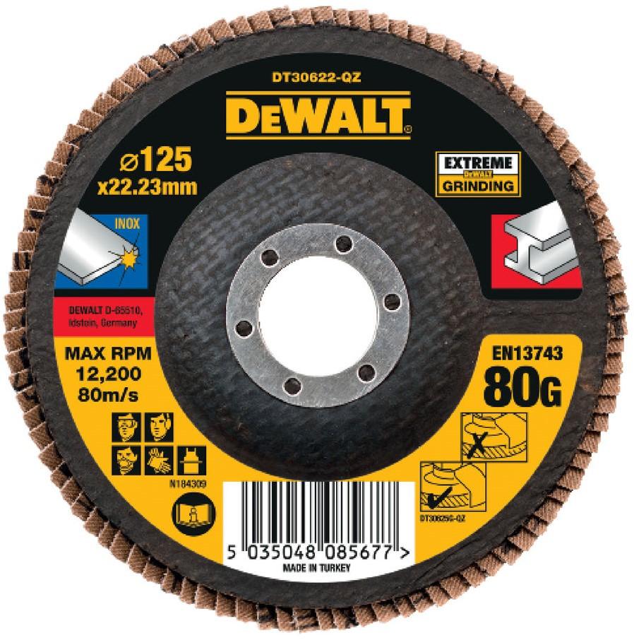 DT30622 Lamellen schuurschijf EXTREME 125 millimeter DEW-DT30622-QZ