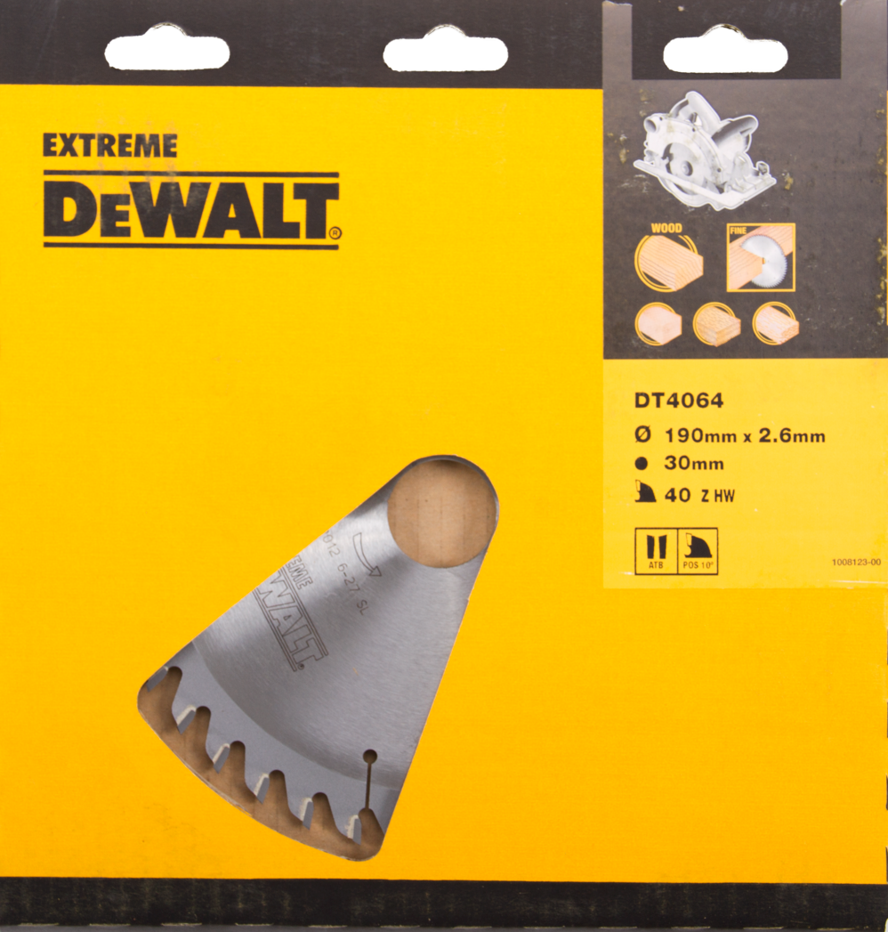 DT4064 Kreissägeblatt ATB 190x1,8x30mm 40T Feinschliff