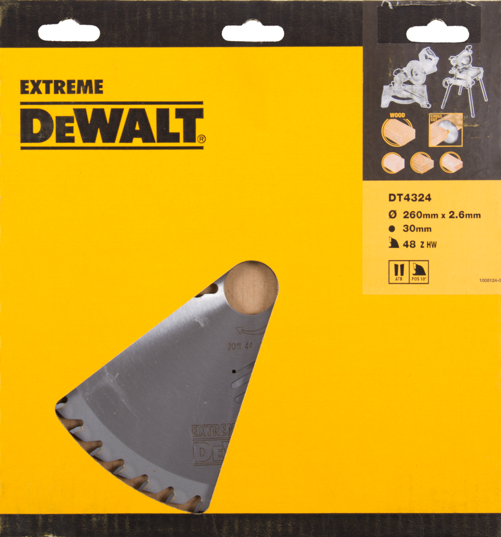 DT4324 Universal-Kreissägeblatt 260x1,8x30mm 48T