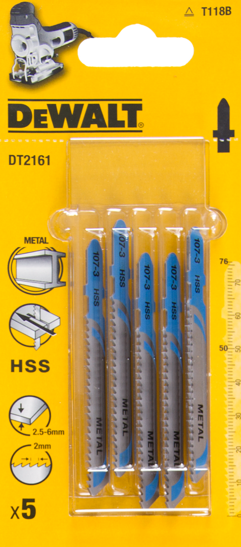 DT2161 Jigsaw blade HSS DEW-DT2161-QZ