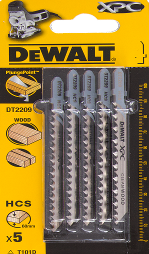 DT2209 Stichsägeblatt T101D Holz VE=5
