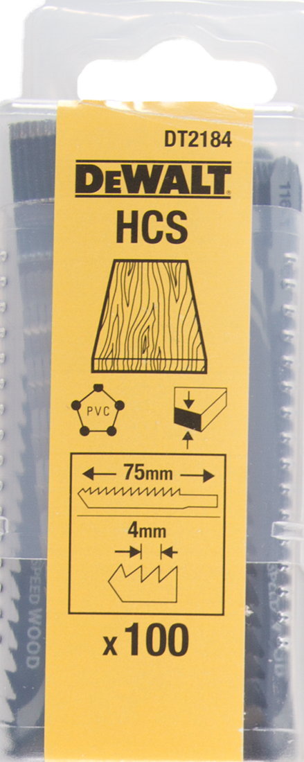 DT2184 Jigsaw blade HCS DEW-DT2184-QZ