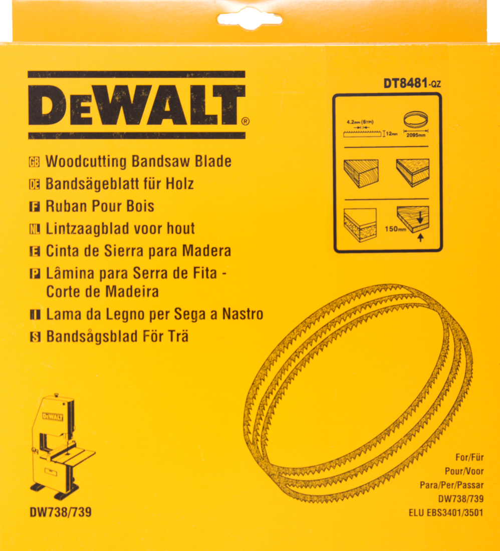 DT8481 Band saw blade DEW-DT8481-QZ