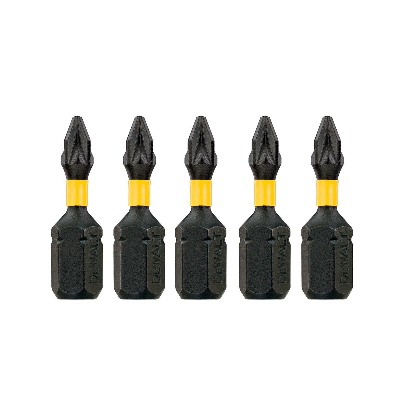 DT7386T Extreme Impact Torsion Schroefbits PZ1 25mm 5 Stuks