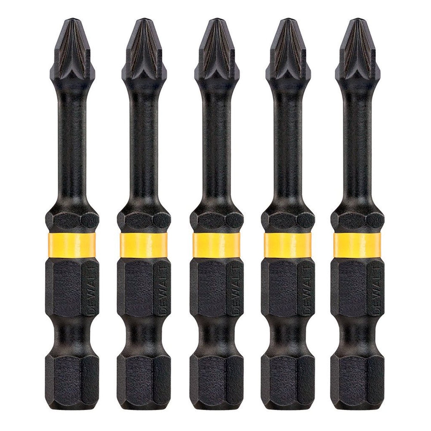 DT7391T Extreme Impact Torsionsschrauben-Bits PZ2 50 mm 5 Stück