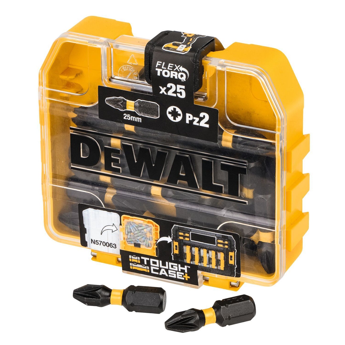 DT70556T Impact Torsion TicTac PZ2 Schroefbits 25 stuks