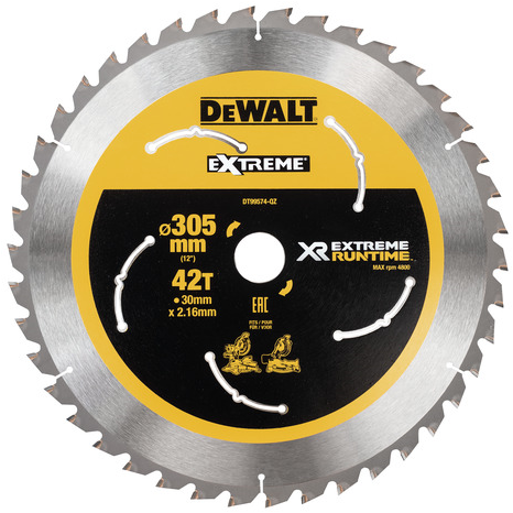 DT99574 XR Kreissägeblatt 305x30mm 42T