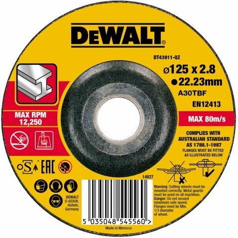 DT43911 Trennscheiben 125x22,2x3mm. Metall VE=1