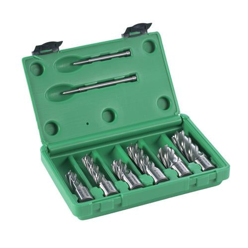 Core drill set 2 x 14/18/22 x 30/55 mm + 2 centering pins (8 pieces) - 754497