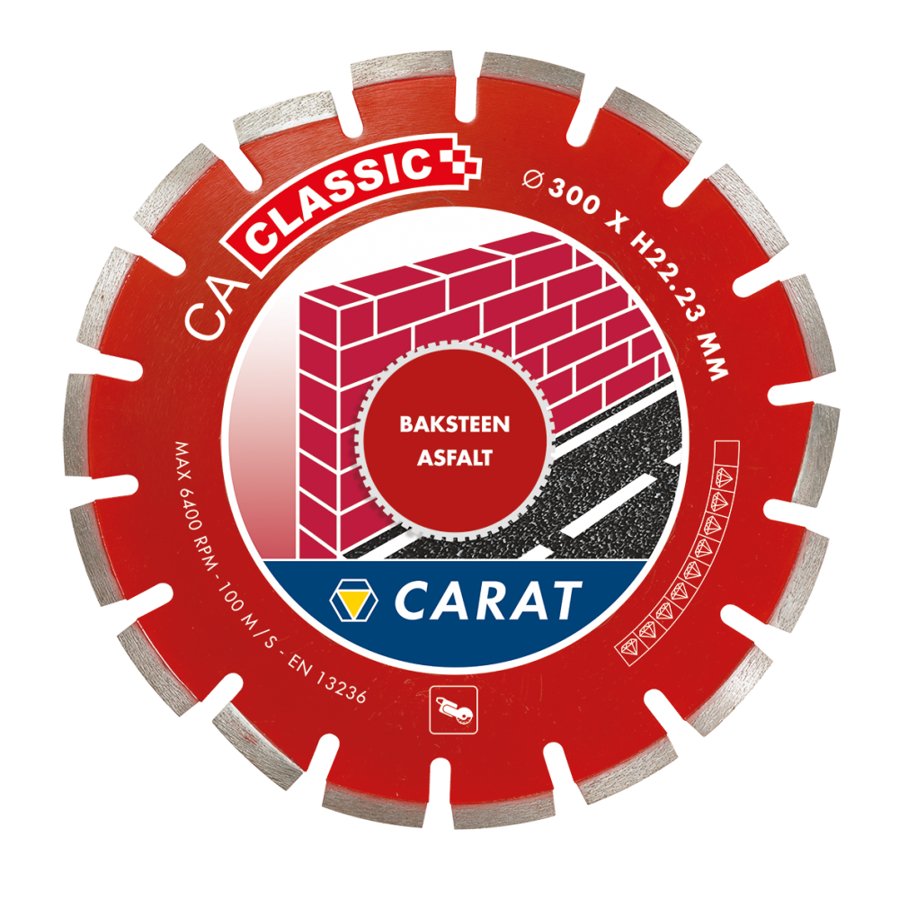 CARAT DIAMANTZAAG ASFALT Ø300x20,00MM, CA CLASSIC