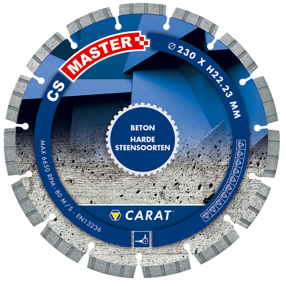 CARAT DIAMANTZAAG BETON Ø125x22,23MM, CS MASTER