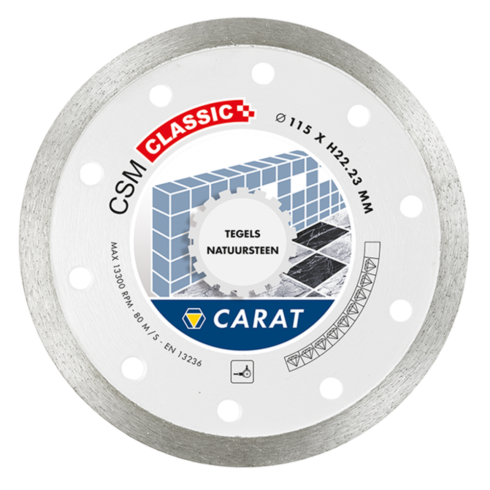CARAT DIAMANTZAAG TEGELS Ø115x22,23MM, CSM CLASSIC