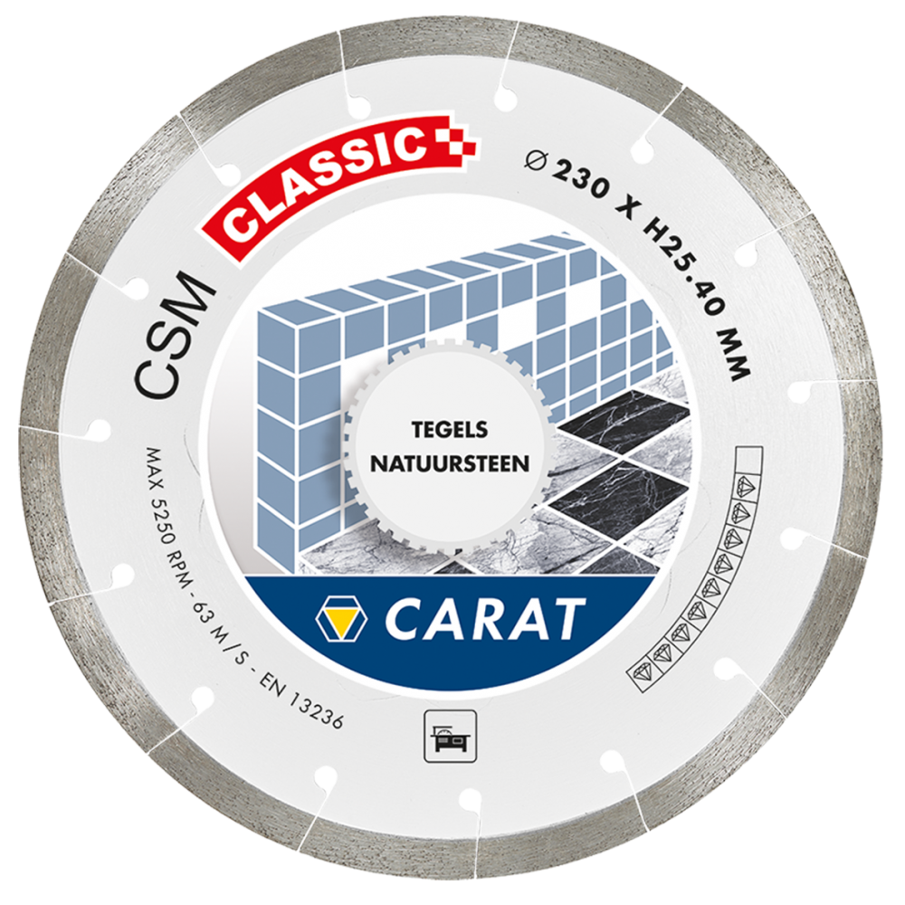CARAT DIAMANTZAAG TEGELS Ø300x25,40MM,CSM CLASSIC