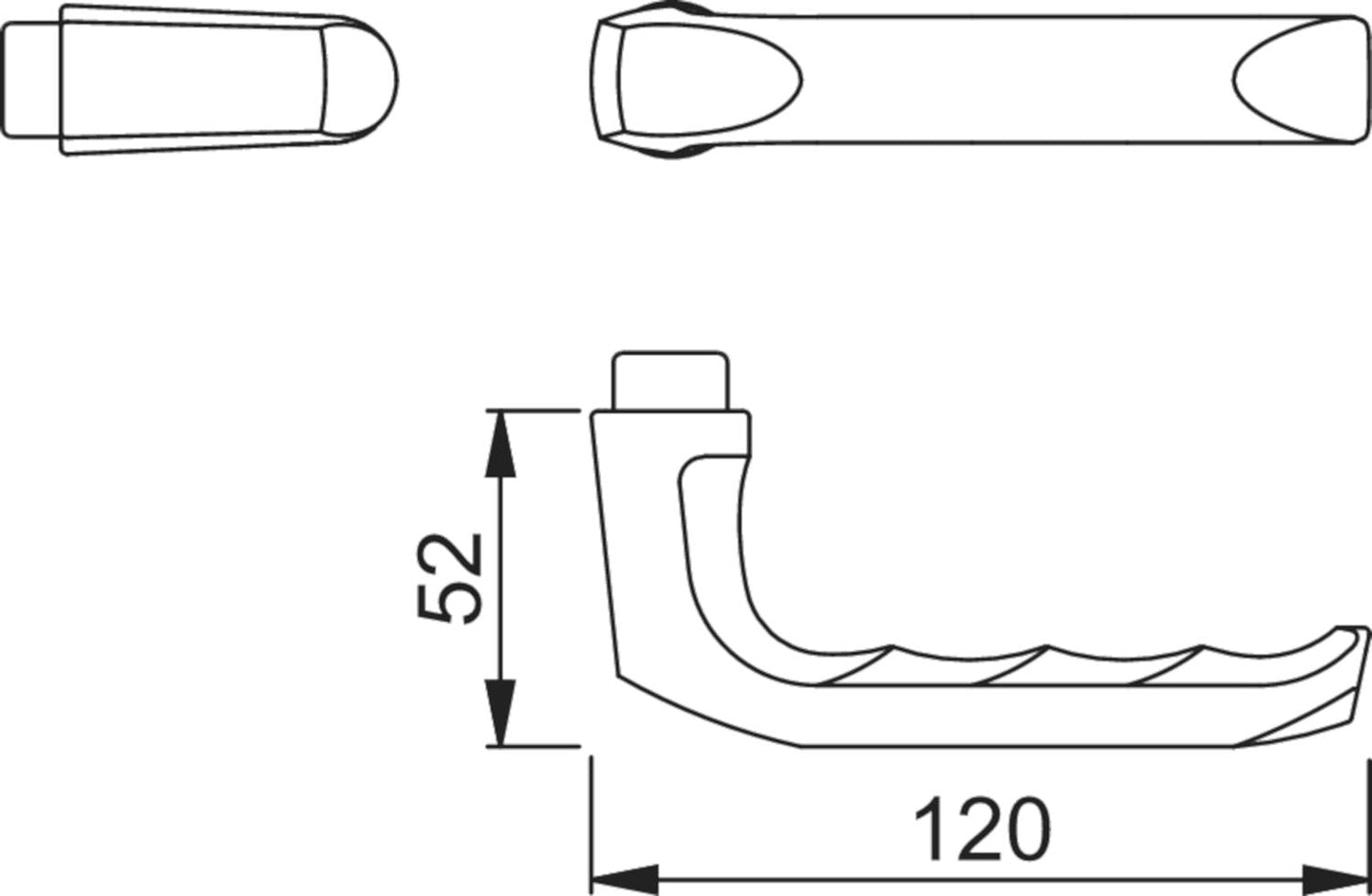 Duraplus® Door Handle 113 LONDON F1 (Pair) - 550180