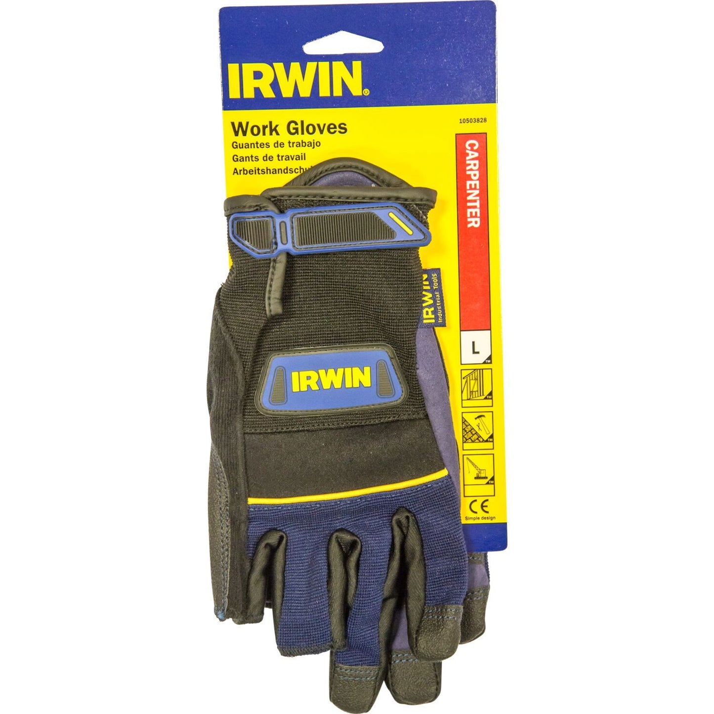 Irwin Carpenter Gloves, L - 10503828