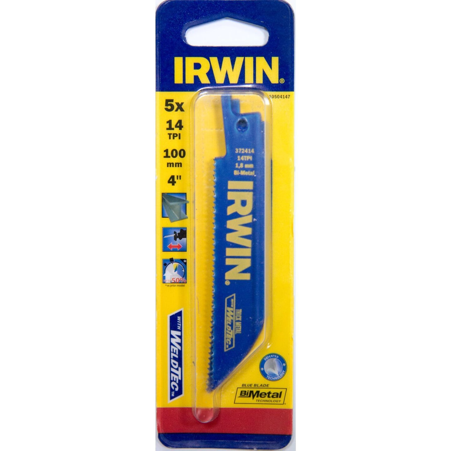 Irwin 414R 4"" / 100 mm 14TPI, Metaalzagen - 10504147